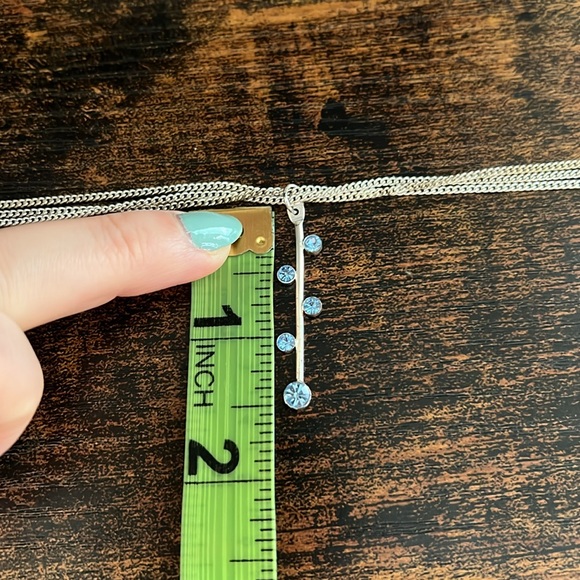 Silver and Blue Necklace - Picture 10 of 10